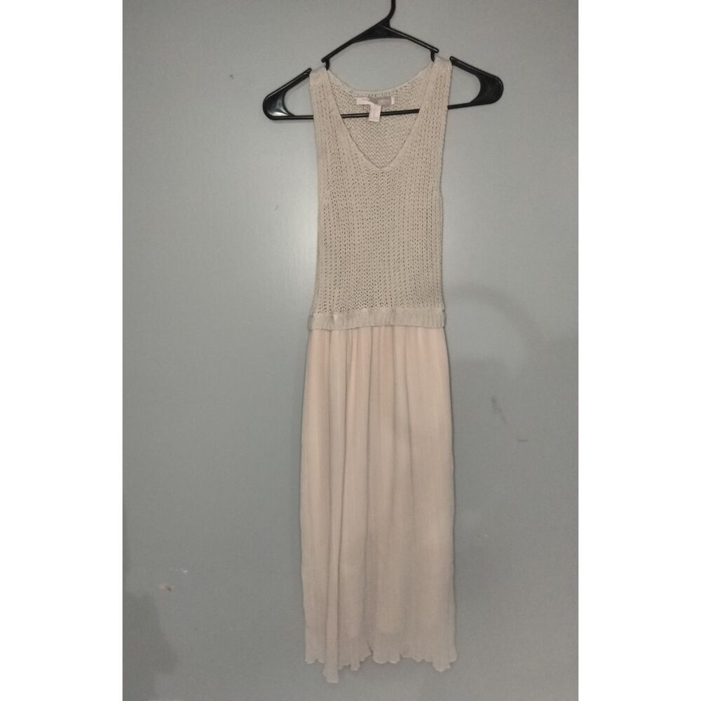 Forever 21 ~ Cream Knit Bodice Maxi Dress ~ Size XS